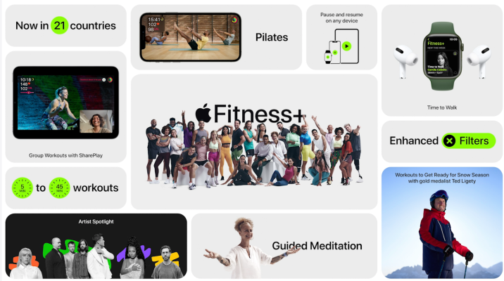 Apple adds Fitness+ updates, including a group workout feature