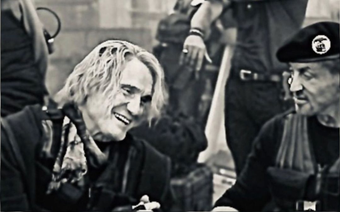 Sylvester Stallone & Dolph Lundgren Reunite in Expendables 4 Set Photo